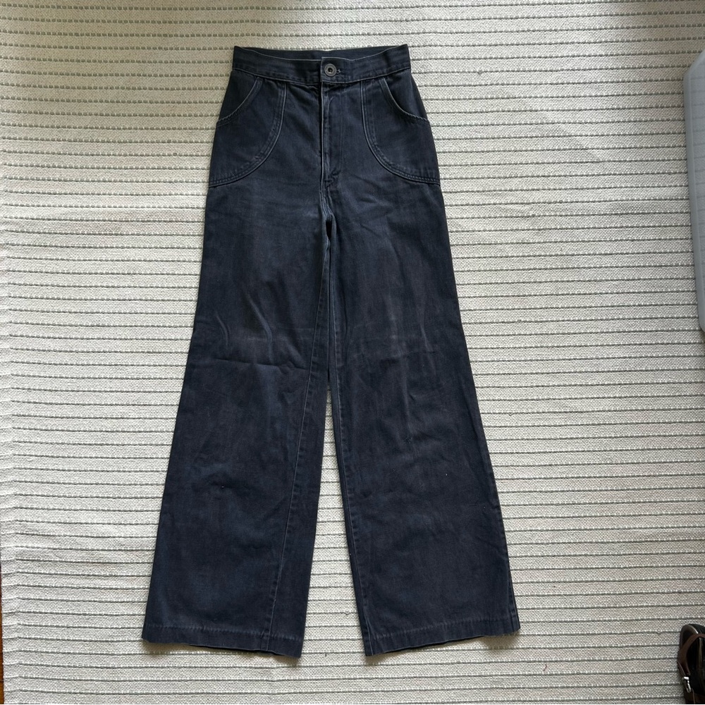 VINTAGE High Waisted Wide Leg Flares